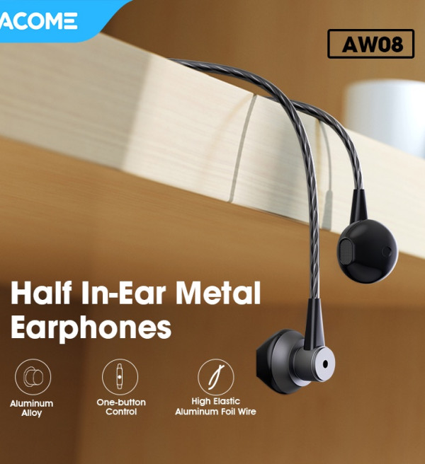 Acome Wired Earphone Headset AluminumAlloy
